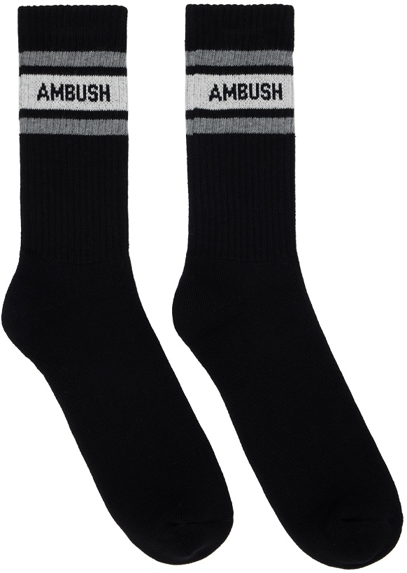 Photo: AMBUSH Black Sport Socks