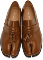 Maison Margiela Brown Tassel Tabi Loafers