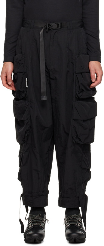 Photo: Archival Reinvent Black 3D Pocket Cargo Pants