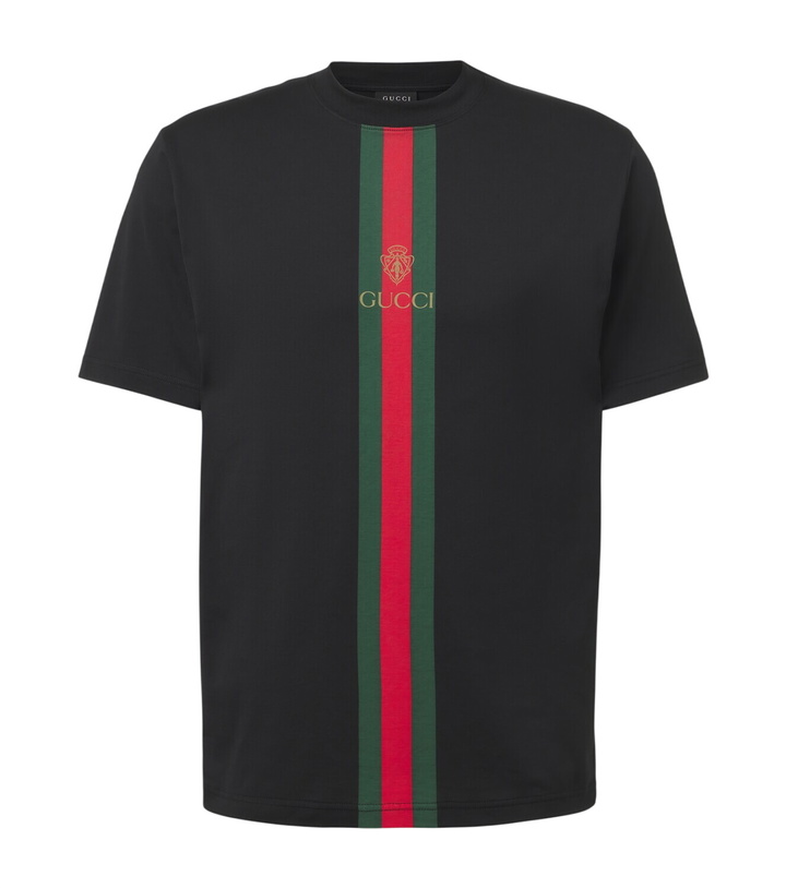 Photo: Gucci Web Stripe cotton T-shirt