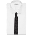 SAINT LAURENT - 4cm Silk-Jacquard Tie - Black