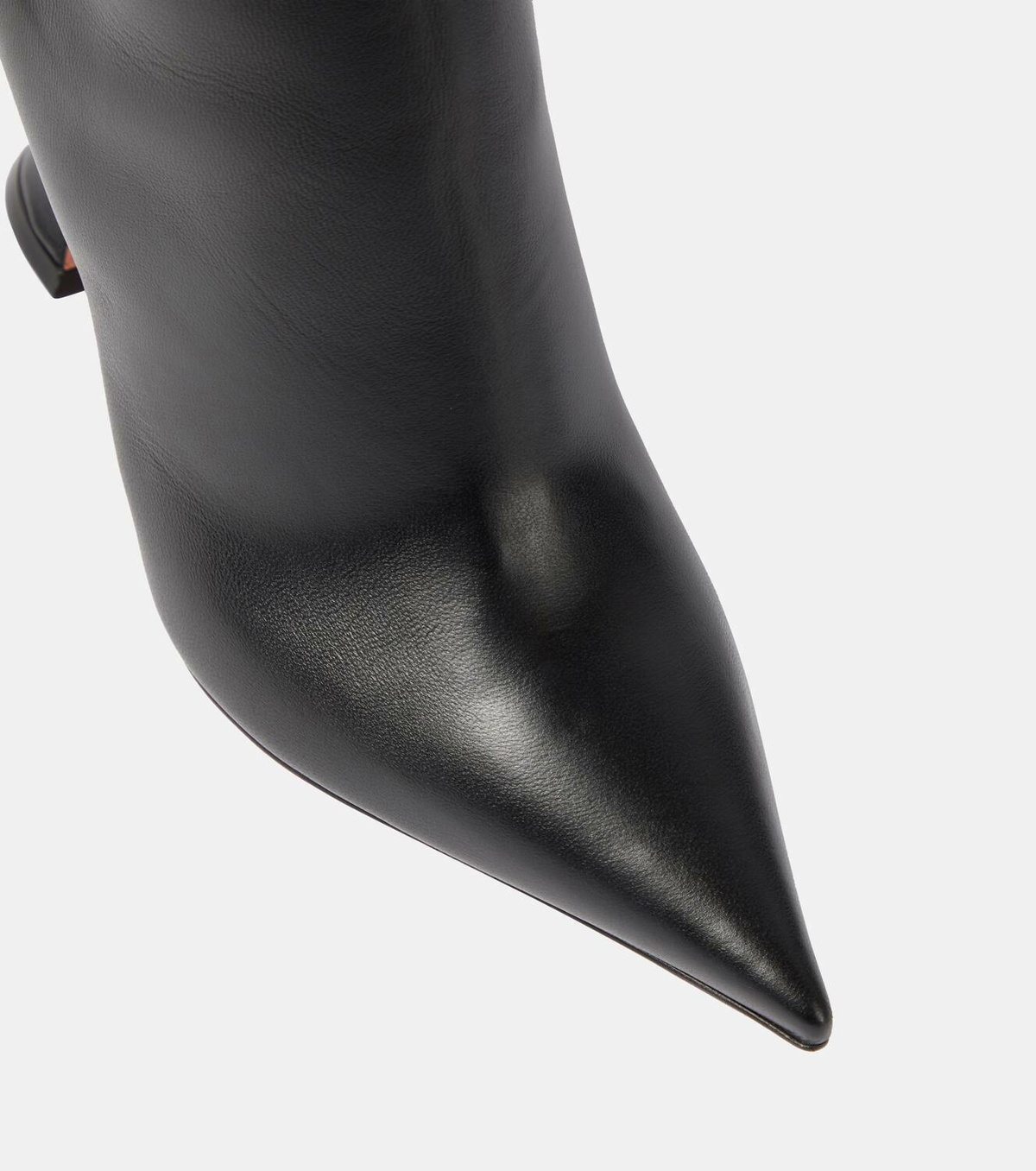 Amina Muaddi Giorgia 95 leather ankle boots