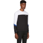 Boss Black and White Salbo Colorblock Sweatshirt