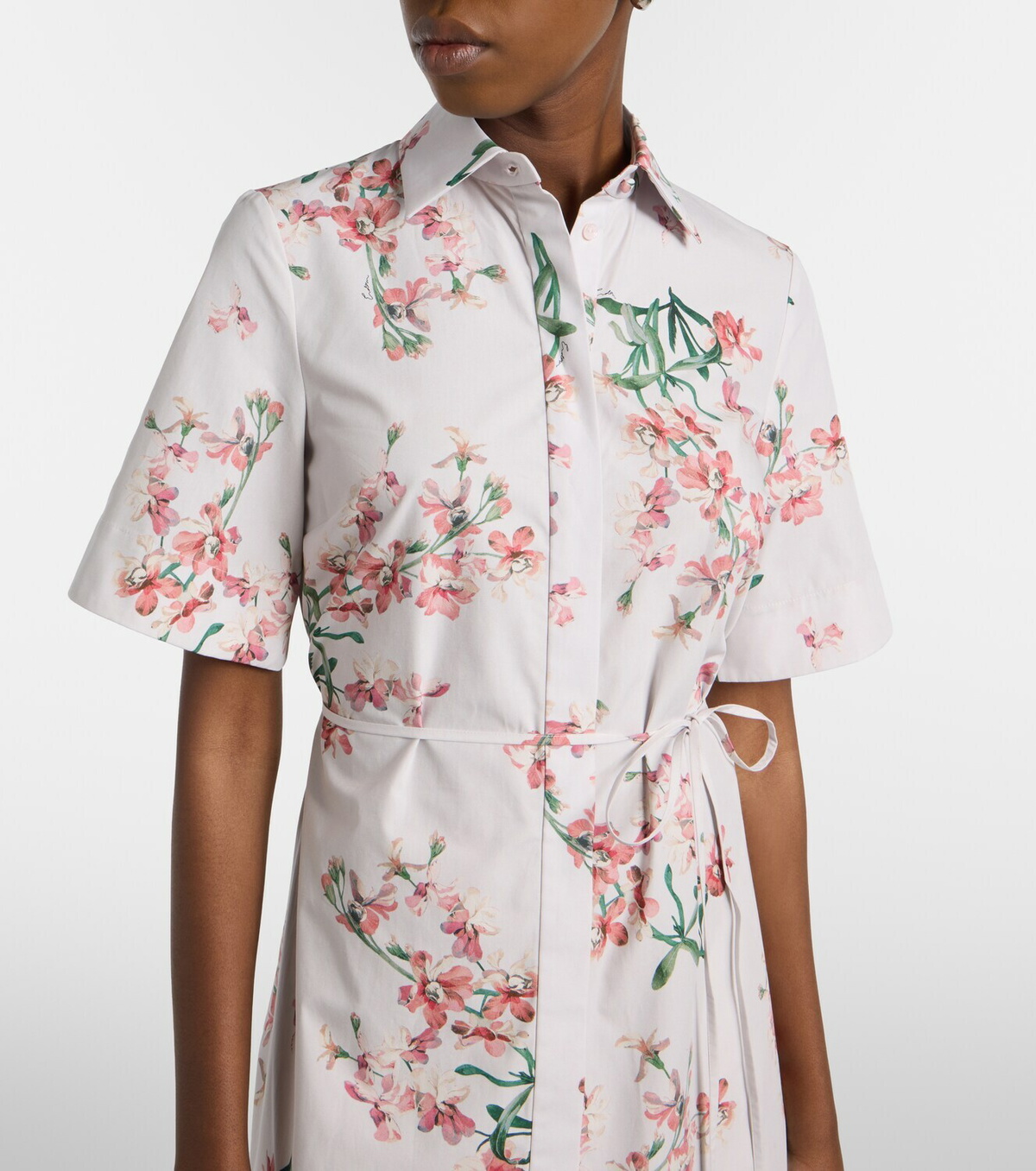 Erdem Floral cotton shirt dress