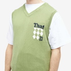 thisisneverthat Men's Knit Logo Vest in Green
