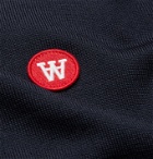 Wood Wood - Kip Logo-Appliquéd Merino Wool Sweater - Blue
