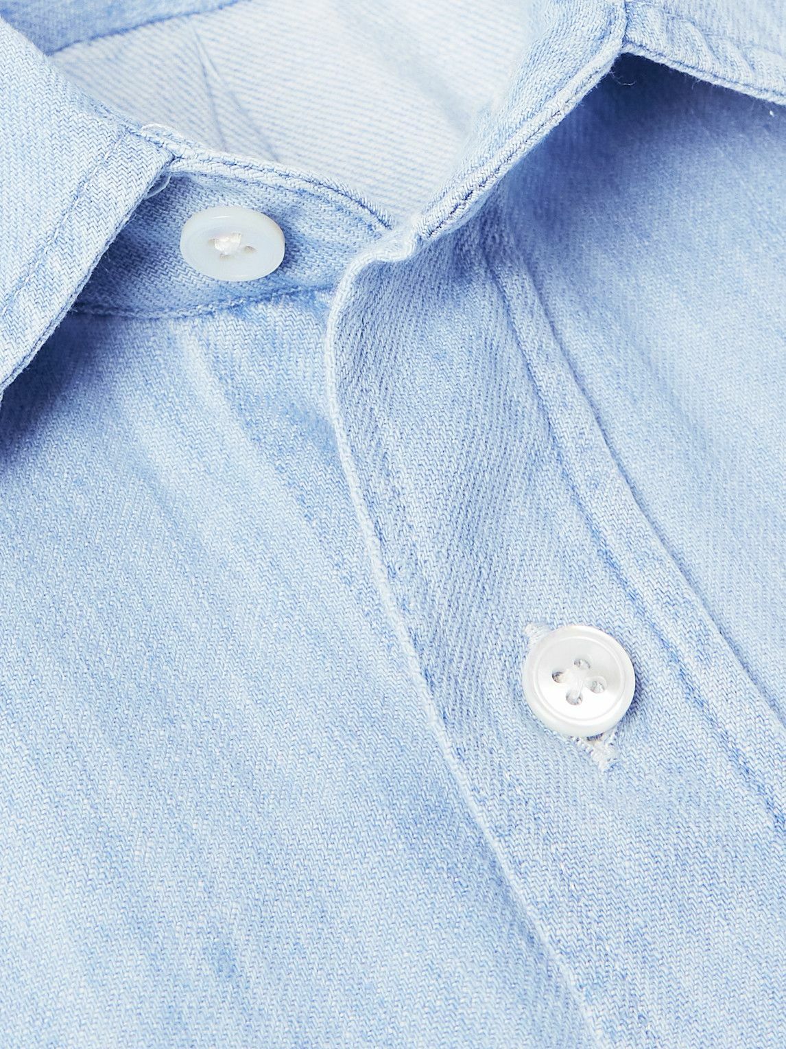 Drake's - Denim Shirt - Blue