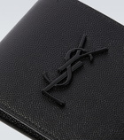 Saint Laurent - Cassandre East/West folded leather wallet