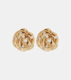 Magda Butrym Floral embellished gold-plated earrings
