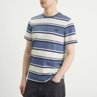 Fred Perry Men's Bold Striped T-Shirt in Ace Blue