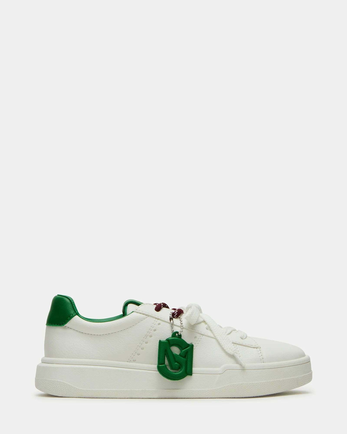 Steve Madden Marvin Sneakers in White Green