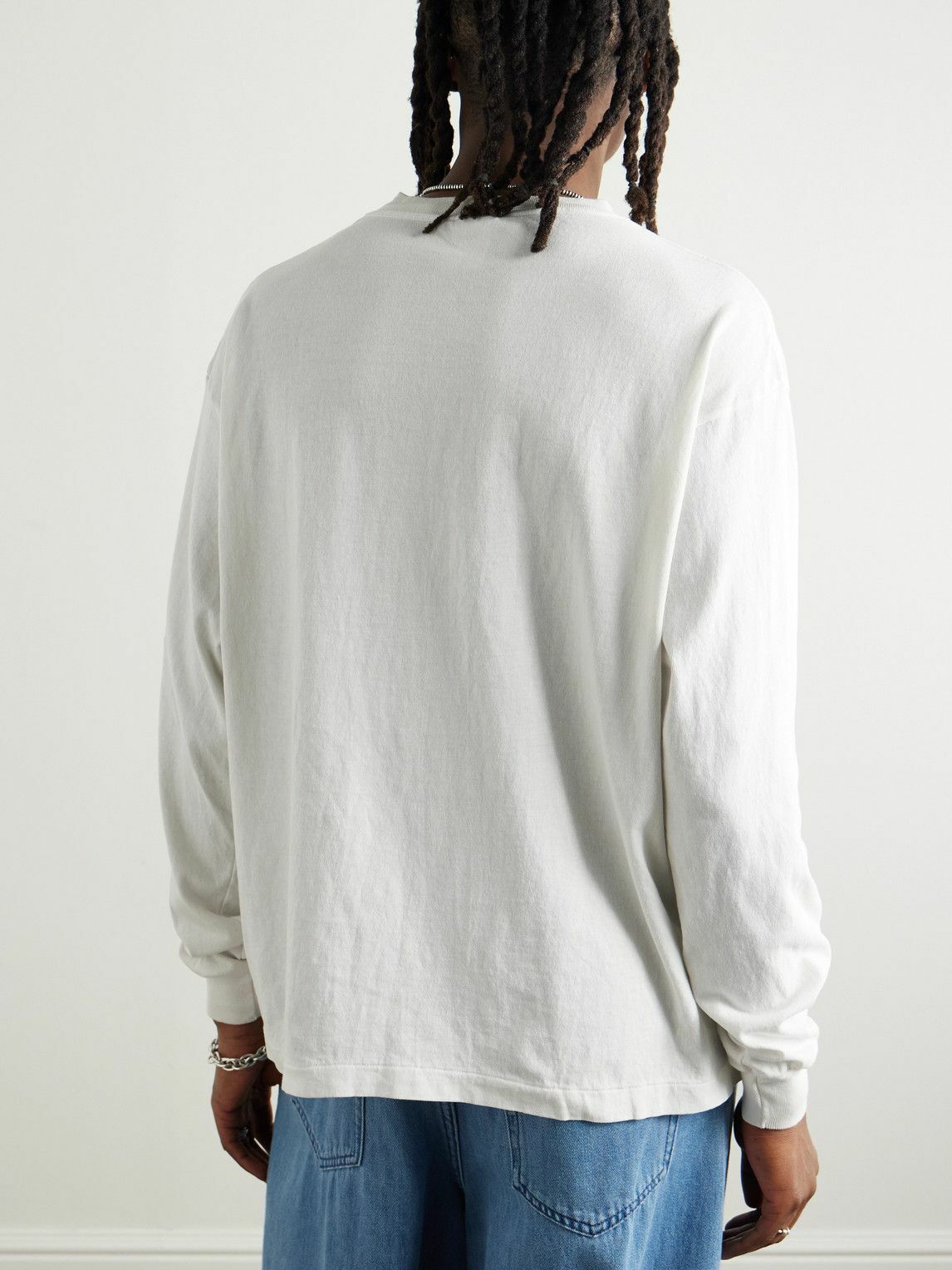 SAINT MXXXXXX - Saint Brain Logo-Print Cotton-Jersey T-Shirt
