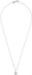 Tom Wood SSENSE Exclusive Silver & Orange Birthstone Circle Necklace