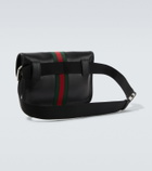 Gucci Web Trademark Small leather belt bag