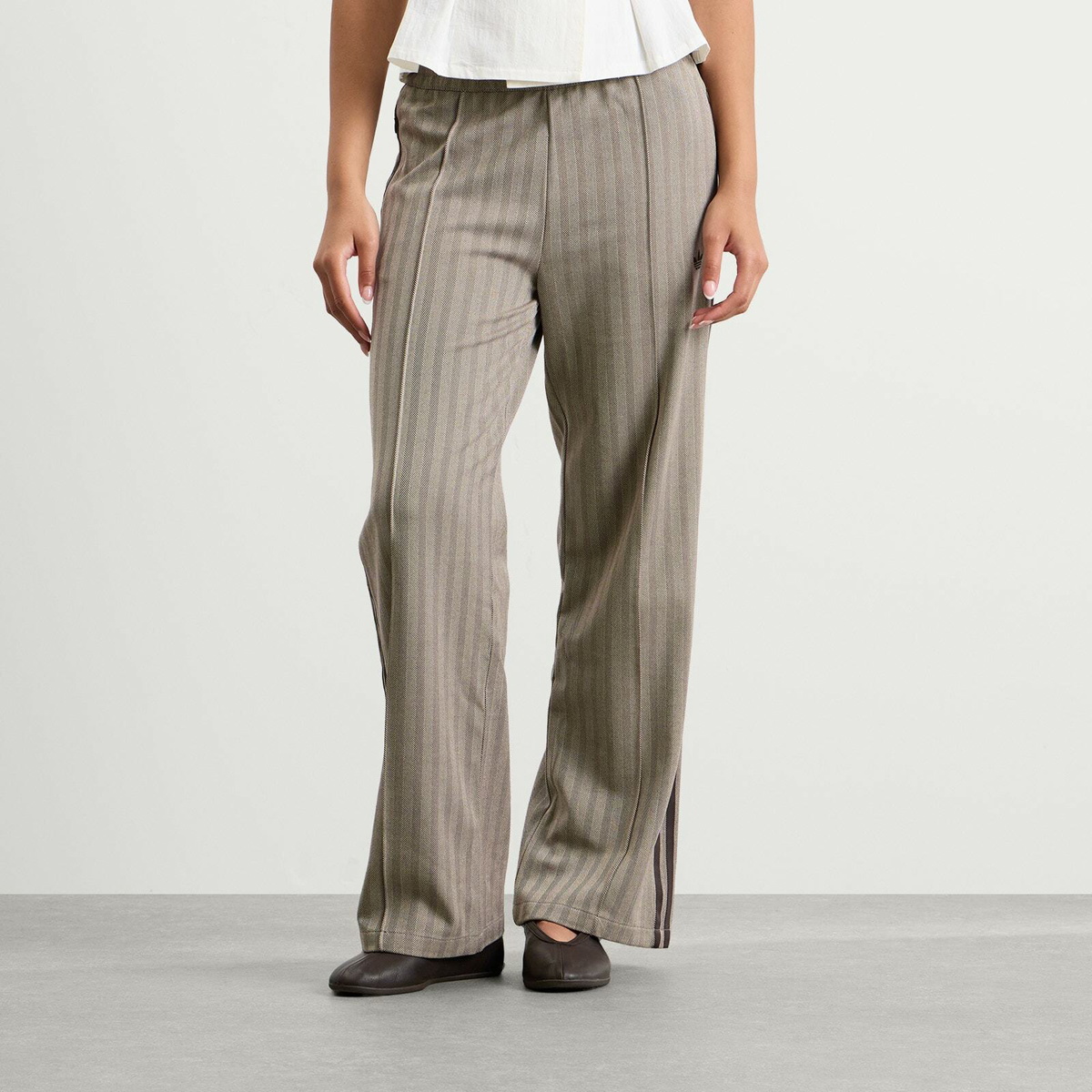 Adidas Women's Tweed Track Pant in Light Brown