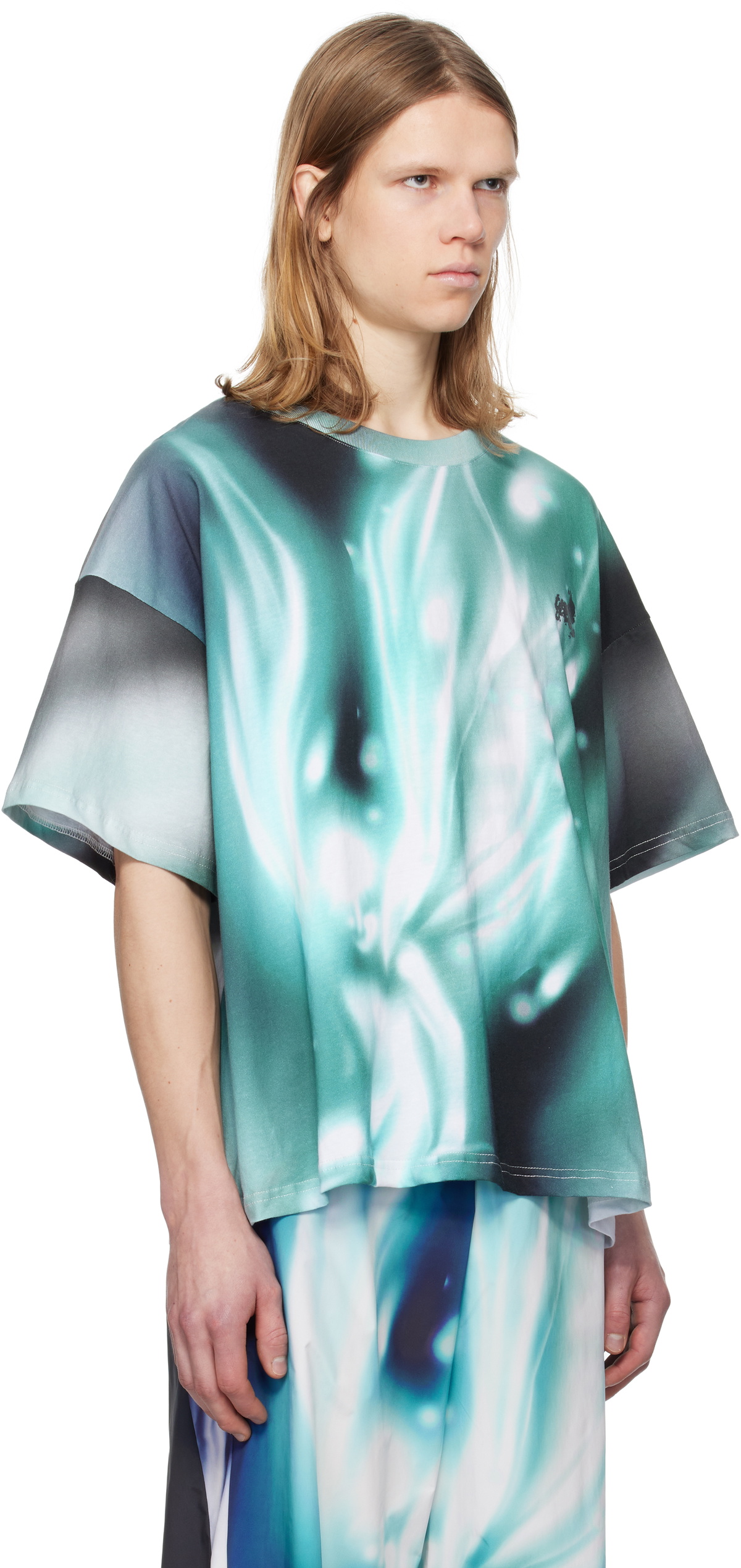 Gerrit Jacob Blue Printed T-shirt