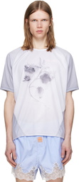 GmbH White & Gray Nettles Football Jersey T-shirt