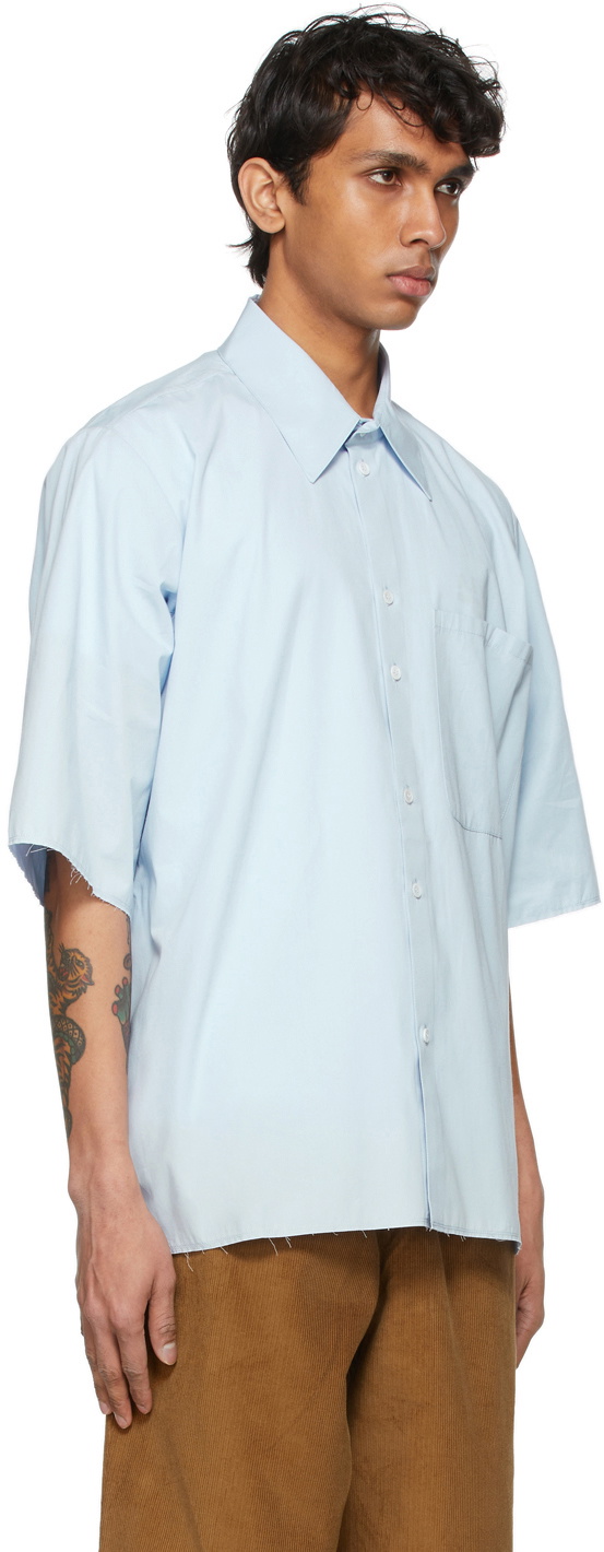 Camiel Fortgens Blue Basic Half Sleeve Shirt Camiel Fortgens