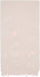 MM6 Maison Margiela Gray & Pink Amended Optical Ribs Scarf