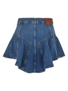 Alexander Mcqueen Kickback Denim Skirt