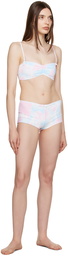 Frankies Bikinis SSENSE Exclusive White & Pink Cleo & Genevieve Bikini