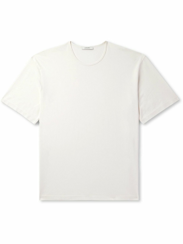 Photo: LEMAIRE - Oversized Mercerised Cotton-Jersey T-Shirt - Neutrals
