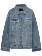 MARC JACOBS Big Trucker Crystal Denim Jacket