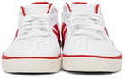 adidas Originals White & Red Tyshawn Sneakers