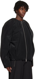 ADER error Black Gathered Down Jacket