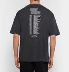 Balenciaga - Oversized Printed Cotton-Jersey T-Shirt - Men - Black