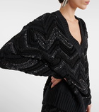 Missoni Zig Zag sequined oversized sweater