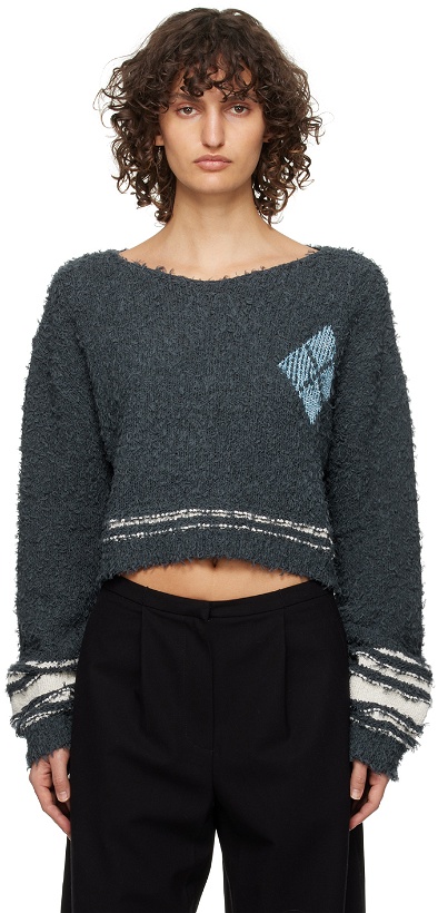 Photo: TheOpen Product Navy Cropped Sweater