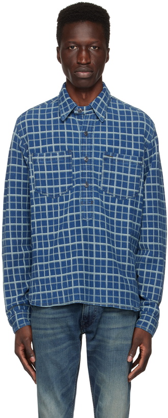 Photo: RRL Indigo Check Shirt