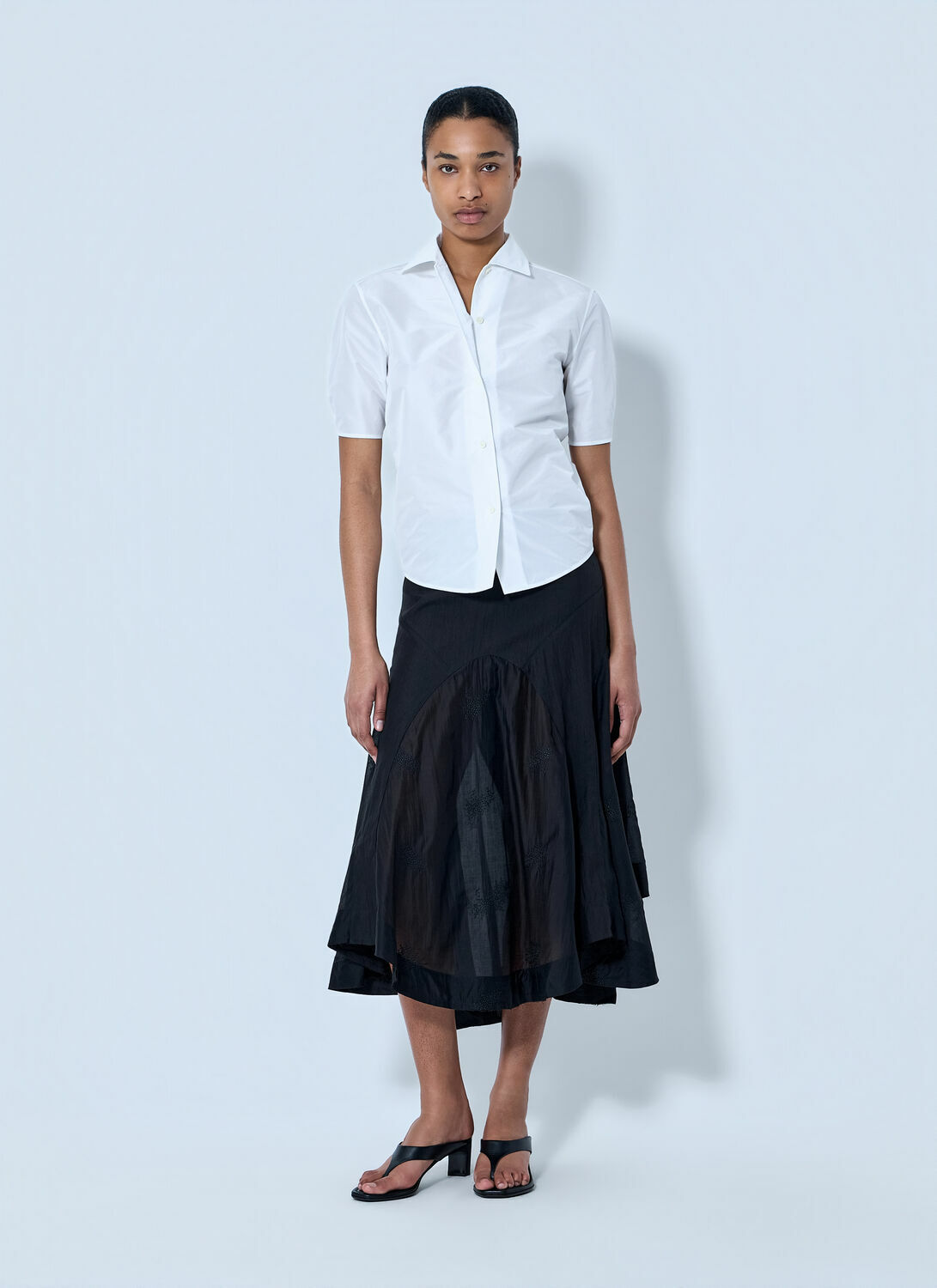 Jil Sander Short Sleeve Cotton Poplin Shirt