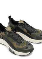 Valentino True Act Camouflage Canvas Sneakers Khaki