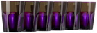 Mario Luca Giusti Purple Double Face Tumbler Set, 6 pcs