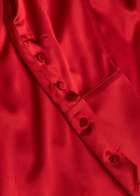 Armarium Elide Scarf-effect Stretch-silk Blouse Red