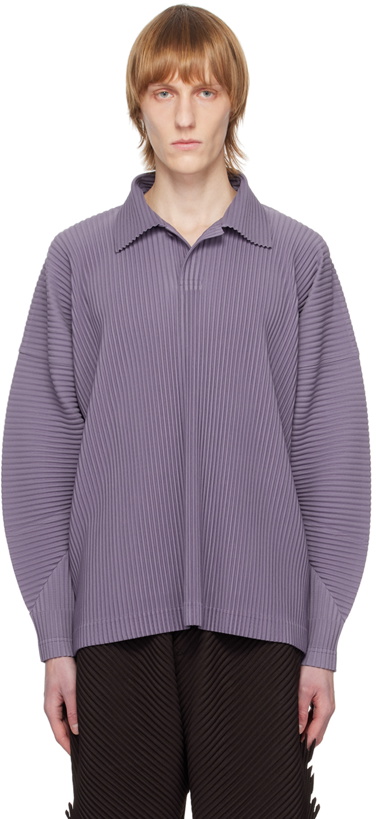 Photo: HOMME PLISSÉ ISSEY MIYAKE Purple Monthly Color February Polo
