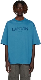 Lanvin Blue Embroidered T-Shirt