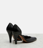 The Row Ornella D'Orsay leather pumps