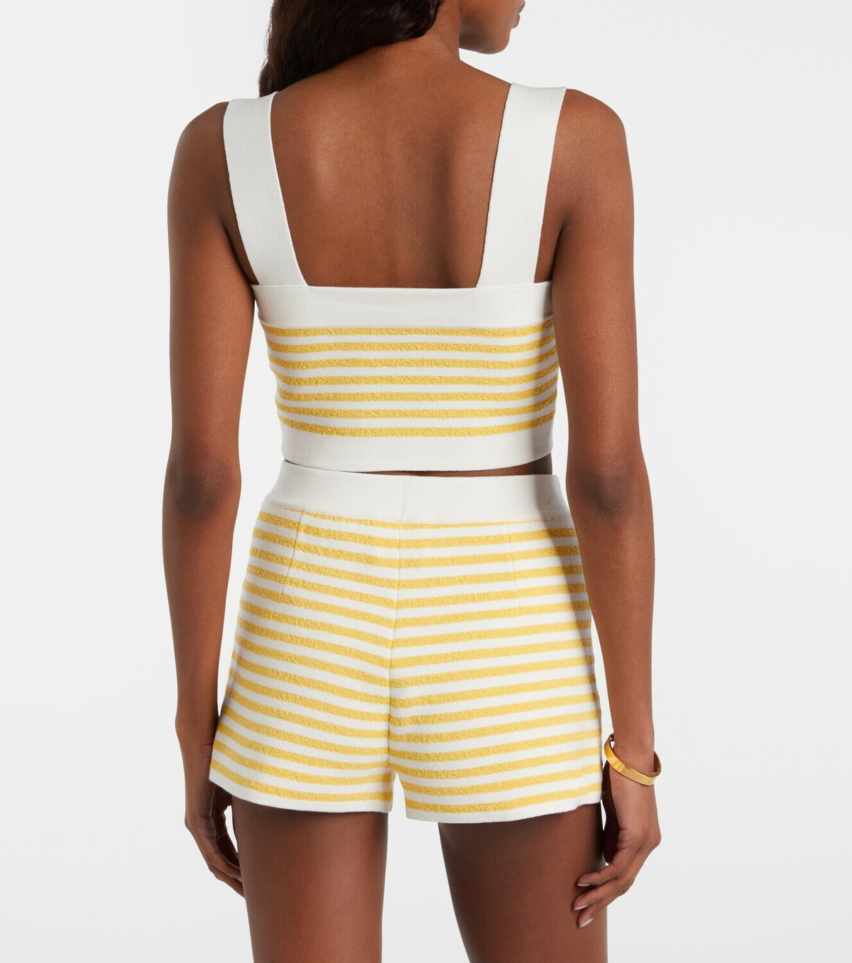 Posse Ari striped crop top