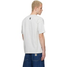 AAPE by A Bathing Ape Gray Logo Patch T-shirt