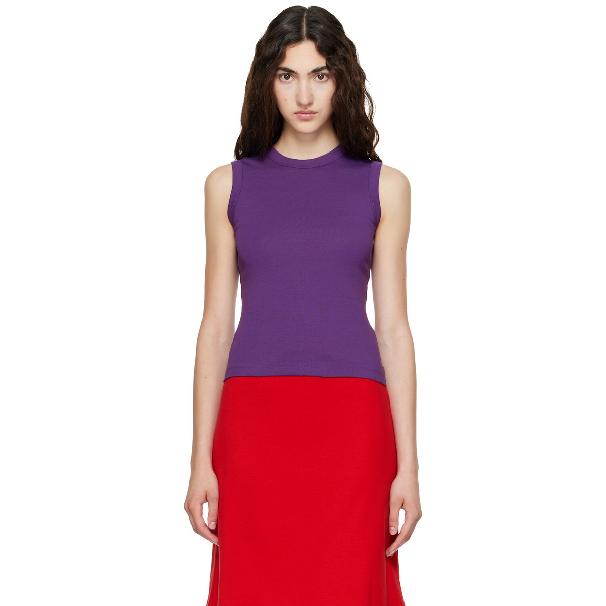 FLORE FLORE Purple Esmé Tank Top