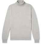 Ermenegildo Zegna - Donegal Wool, Silk and Cashmere-Blend Rollneck Sweater - Gray