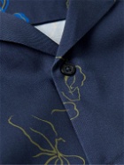 Saturdays NYC - Sig Zane Canty Mānoa Camp-Collar Floral-Print TENCEL™ Lyocell-Blend Twill Shirt - Blue