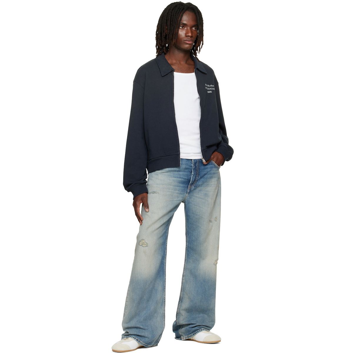 Acne Studios Black Zip Sweatshirt