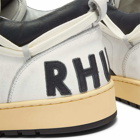 Rhude Men's Rhecess Low Sneakers in White/Black