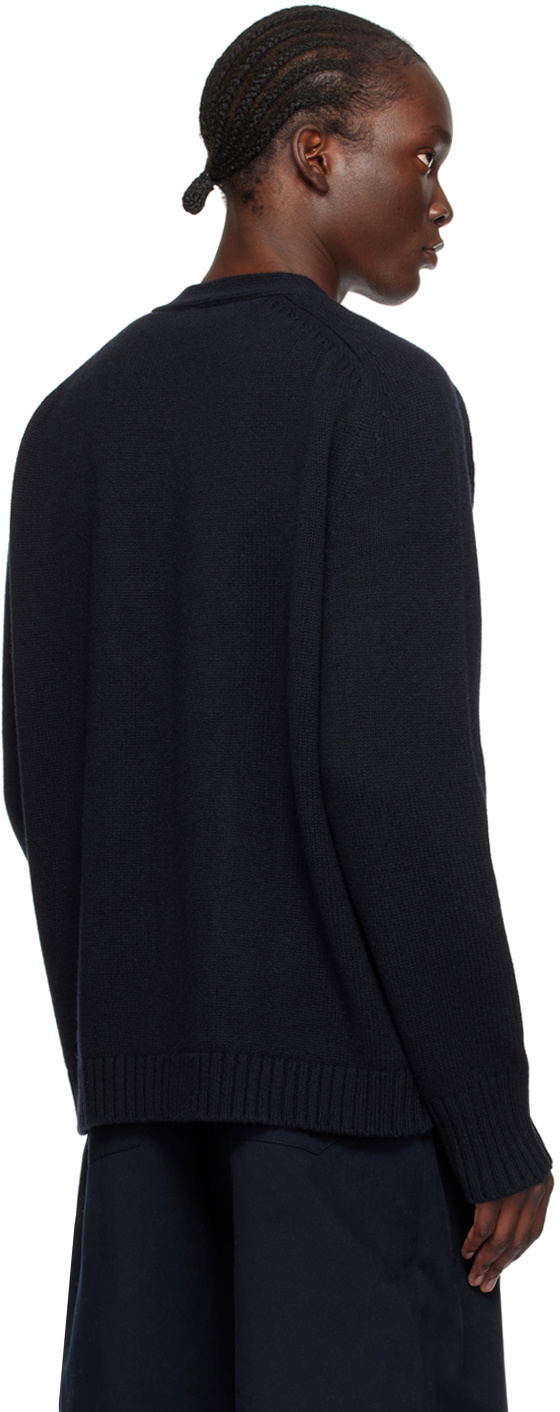 Studio Nicholson Navy Sen Cardigan Studio Nicholson