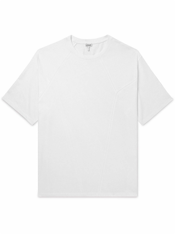 Photo: Loewe - Puzzle Cotton-Jersey T-Shirt - White