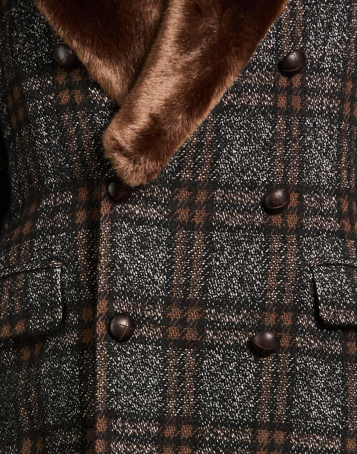 Tagliatore Womens Coat Chocolate in Brown